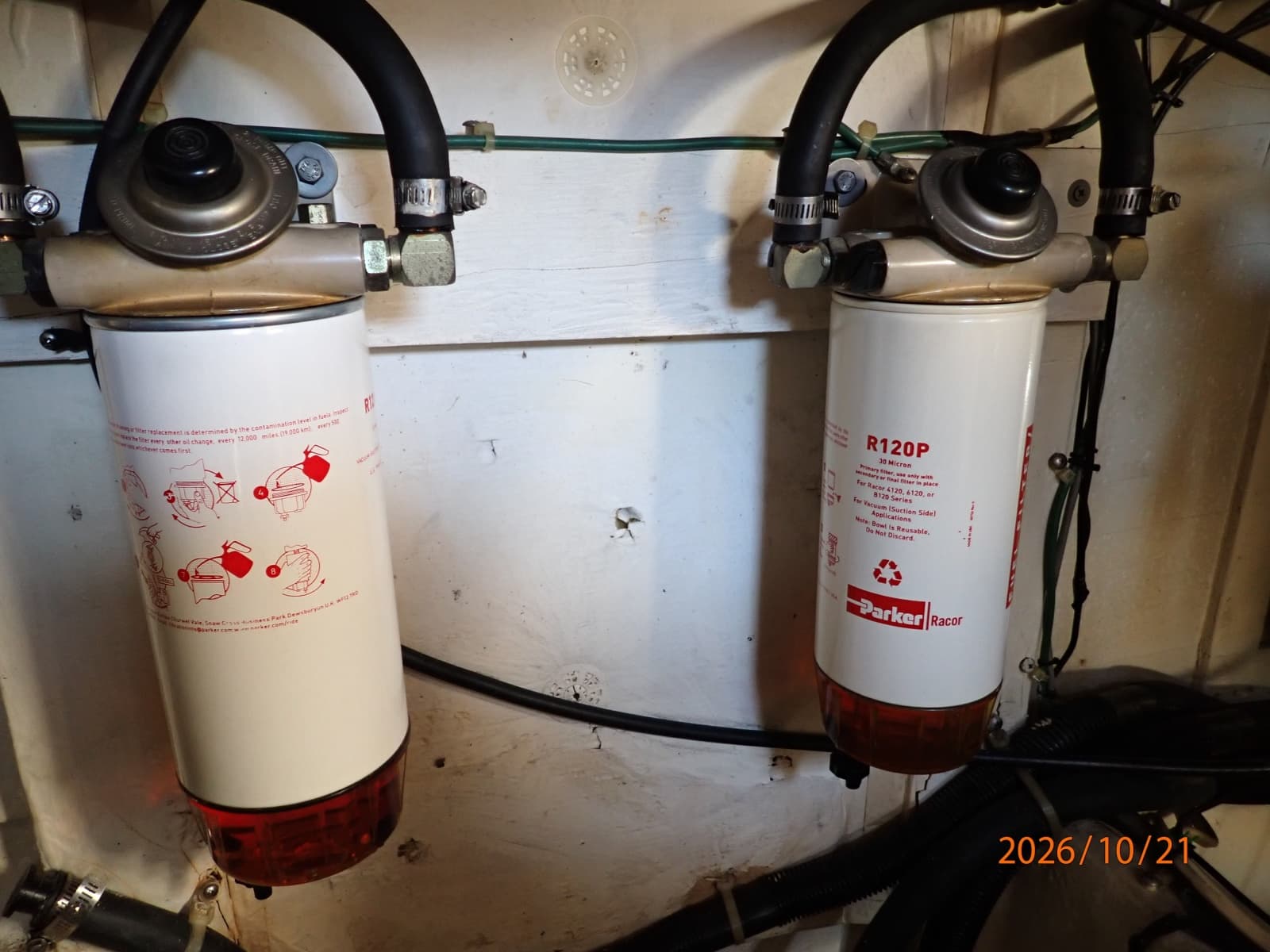 Bayliner 3988 fuel filters