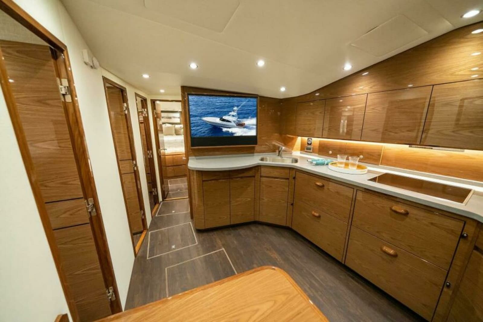 Viking 54 Open - Galley/Salon