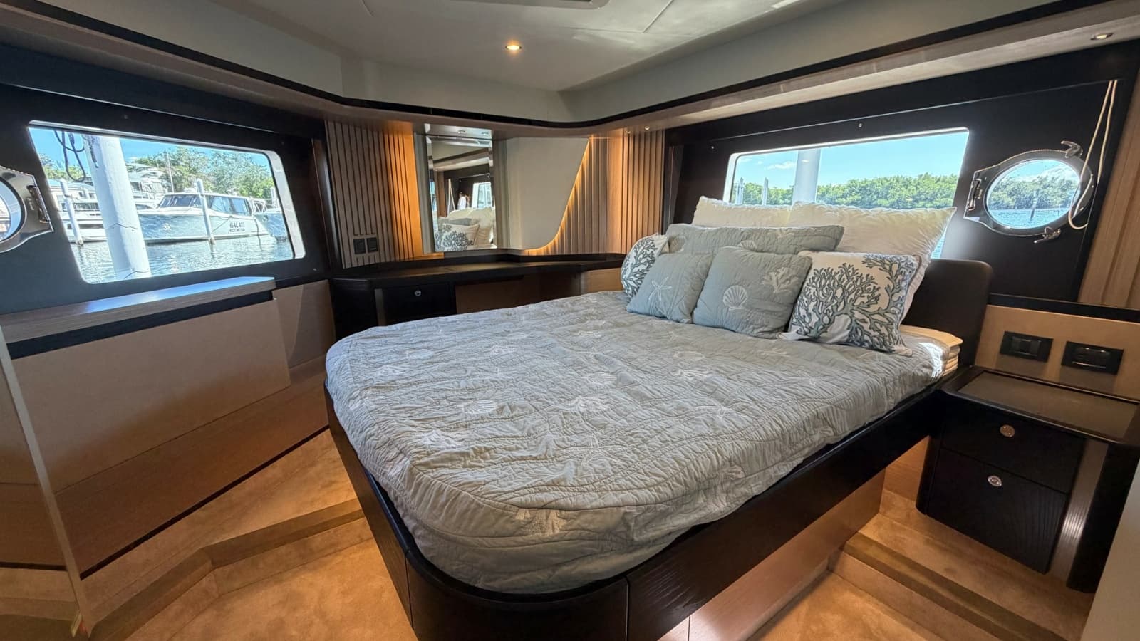 Master Stateroom with Panoramic Windows