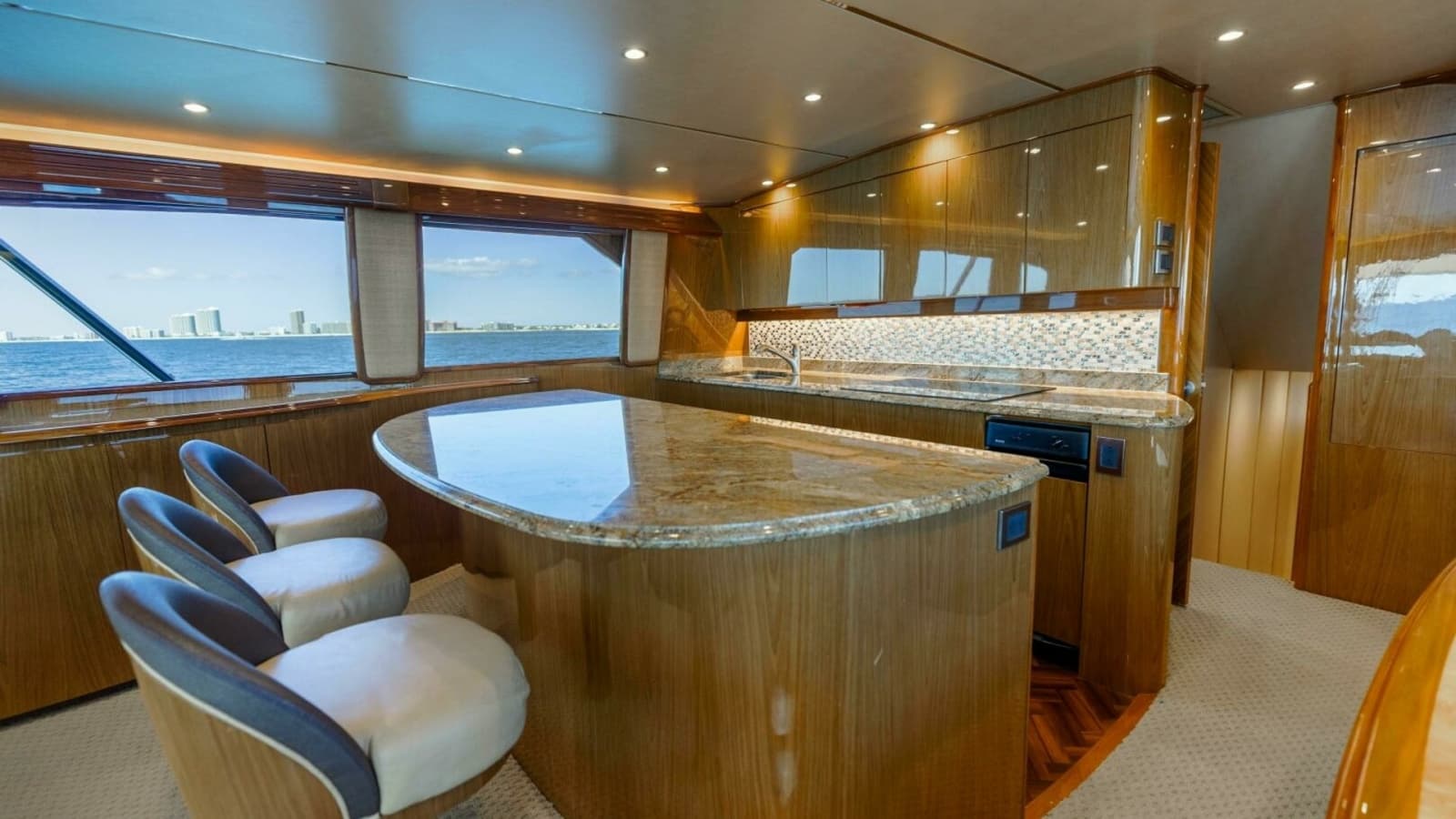 2013 Viking 76 Convertible- REEL FIRE- Galley