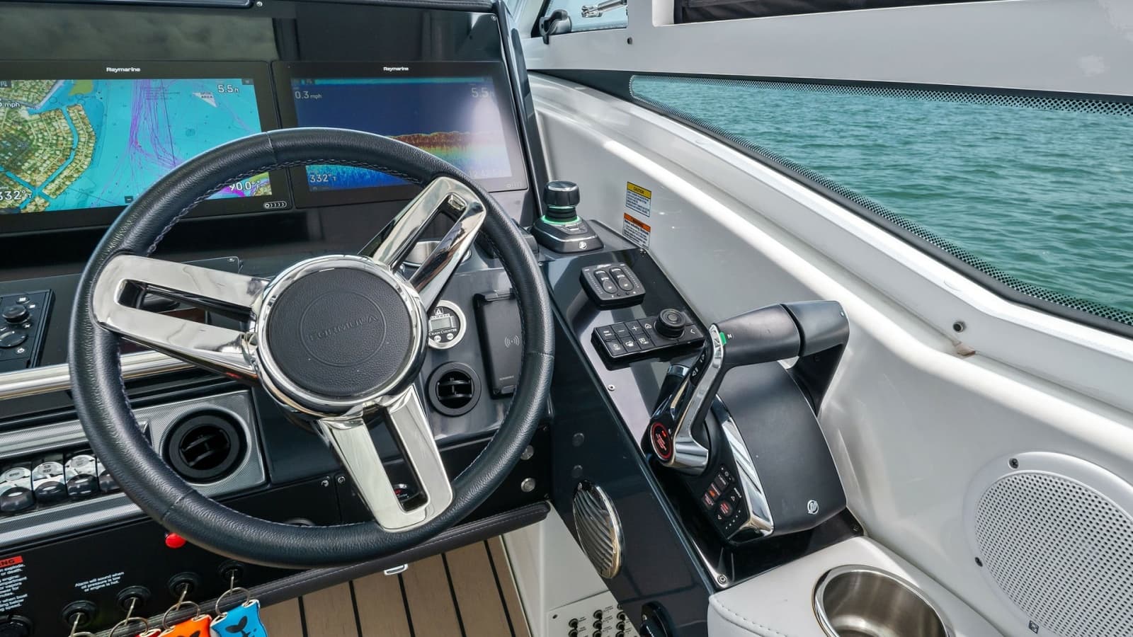 Helm Station with Navigation Displays