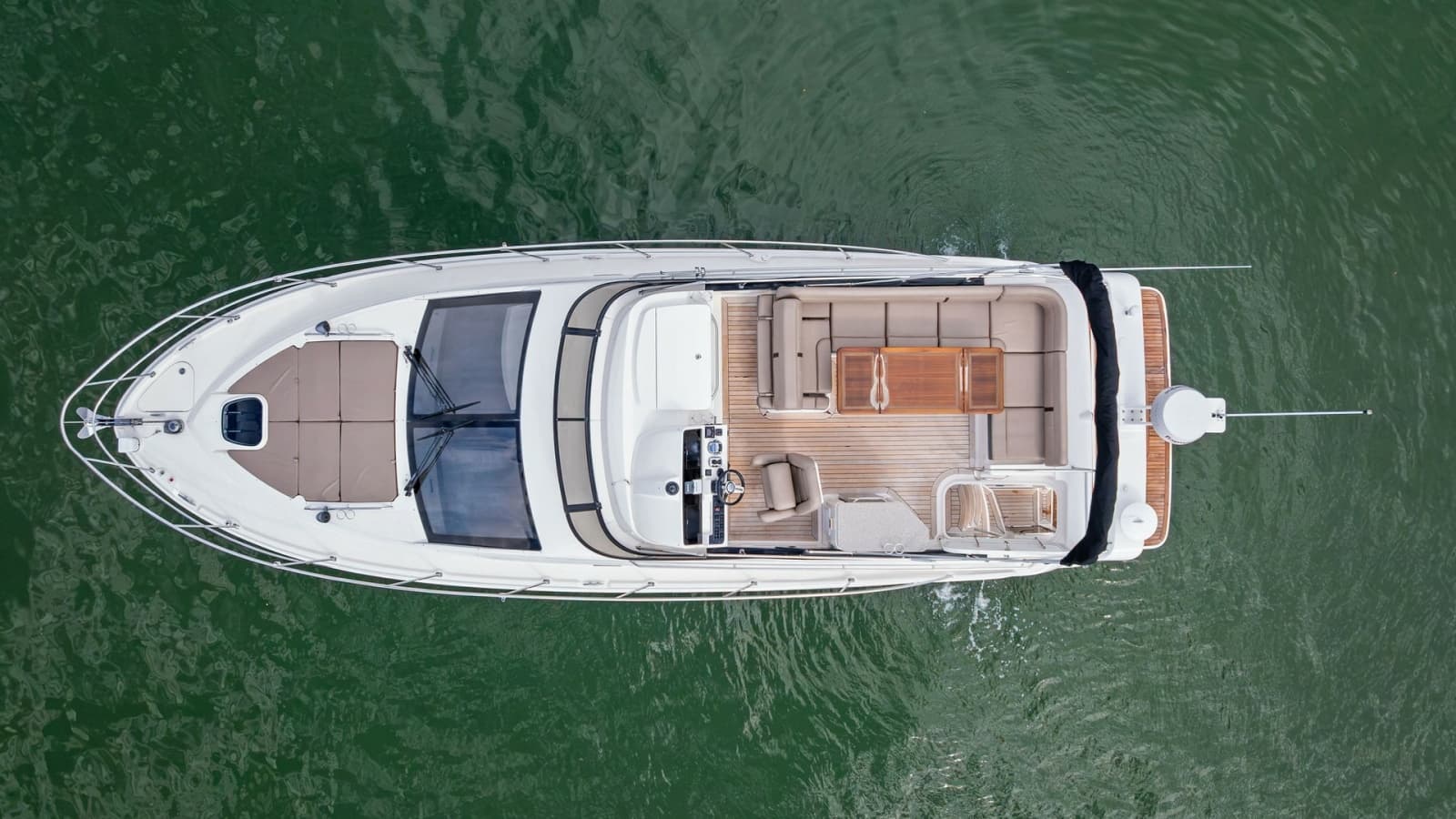 Aerial View of Flybridge and Deck