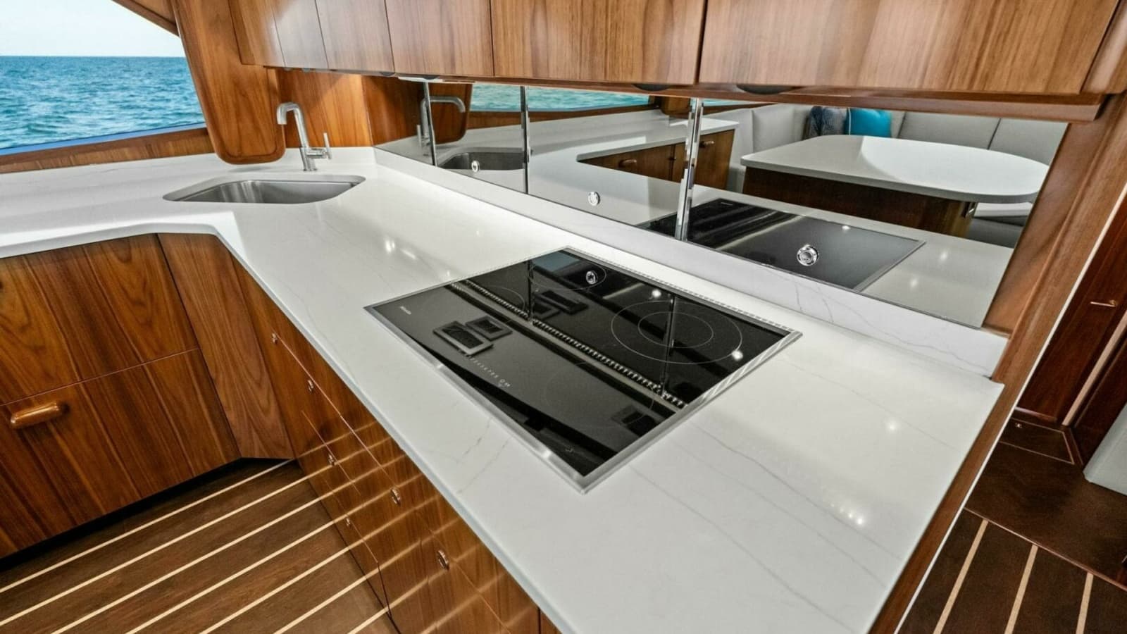 Modern Galley with Ocean View