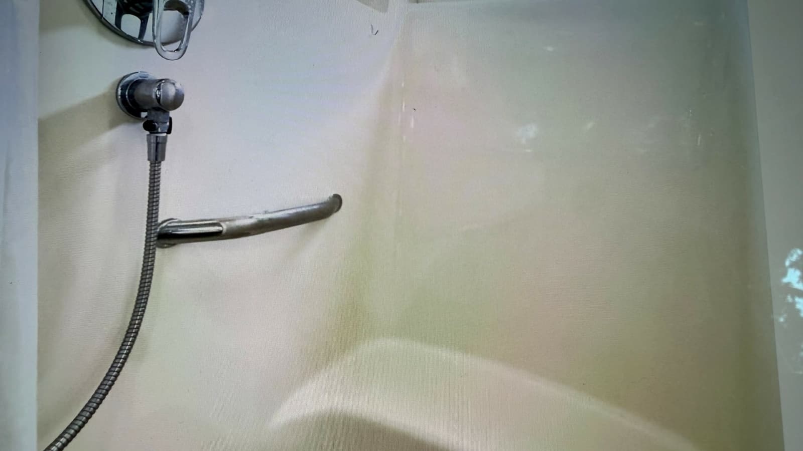 Enclosed Shower within shower bench seat