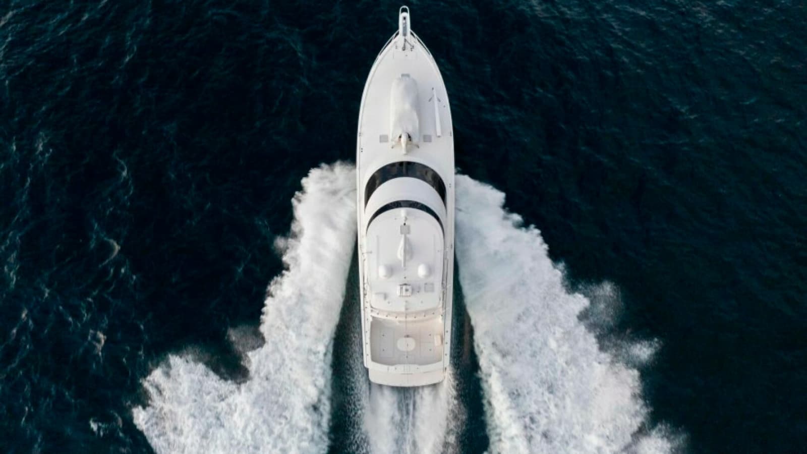 Aerial View of Bow Underway