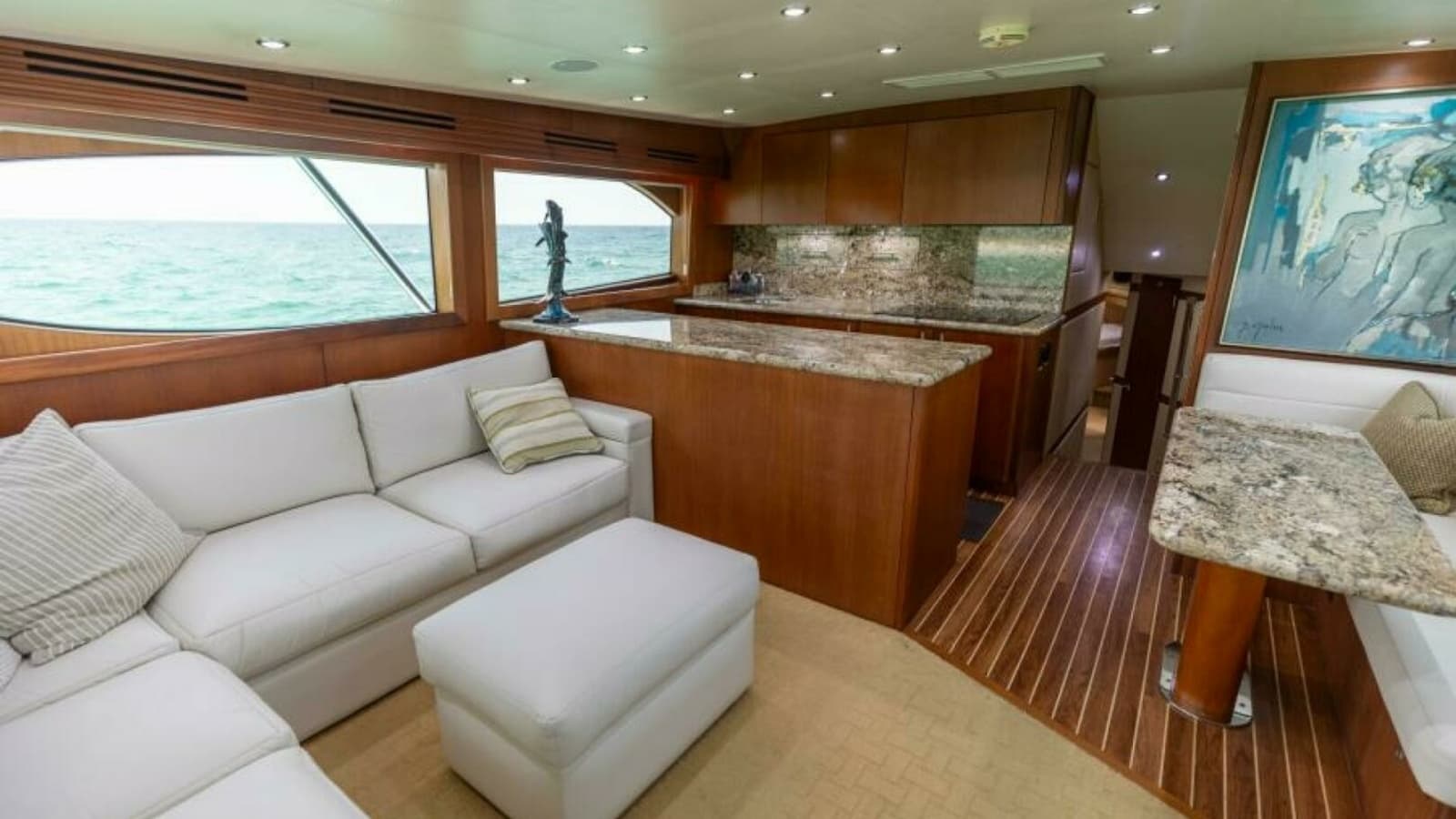 2008 Hatteras 60 Convertible Galley