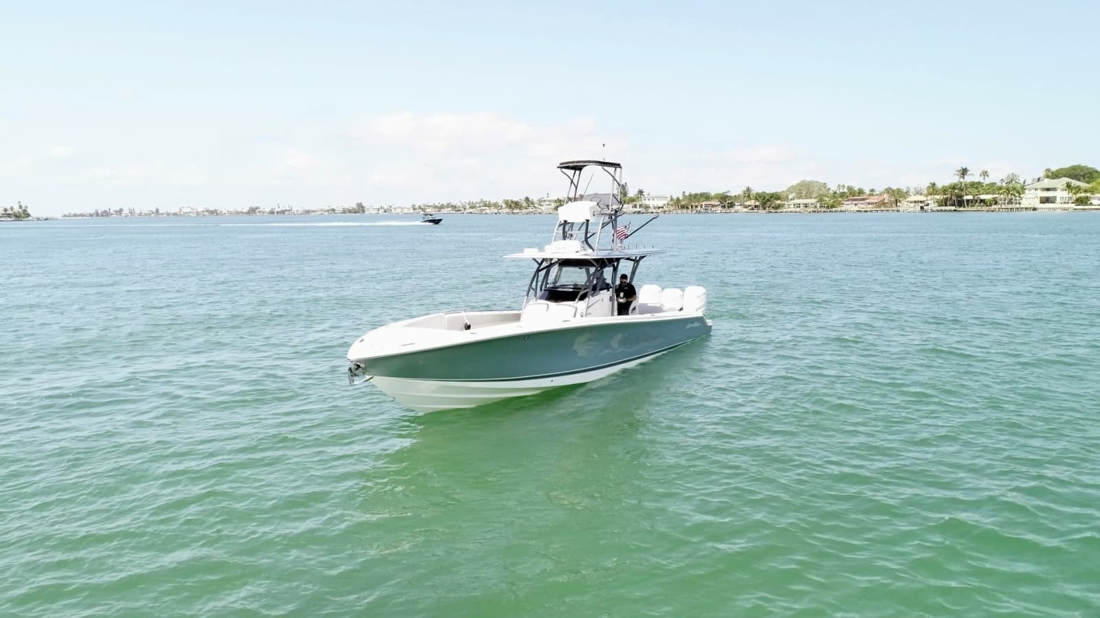 Bow View of Nor-Tech 390 Sport
