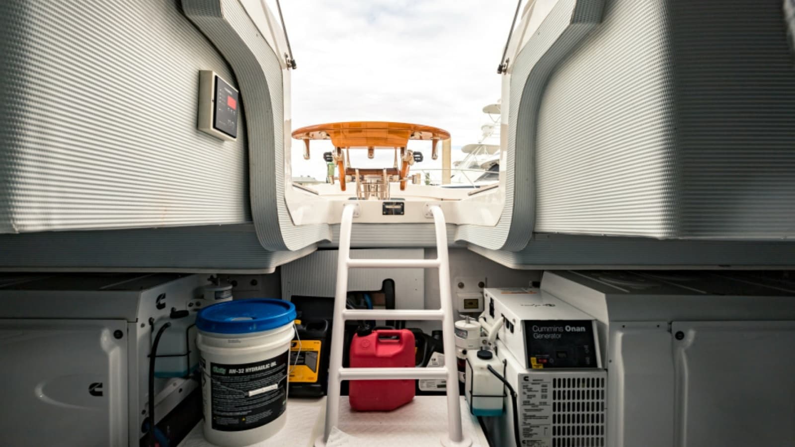 2020 Bertram 61 Convertible "SINE METU" - Engine Room Access and Equipment