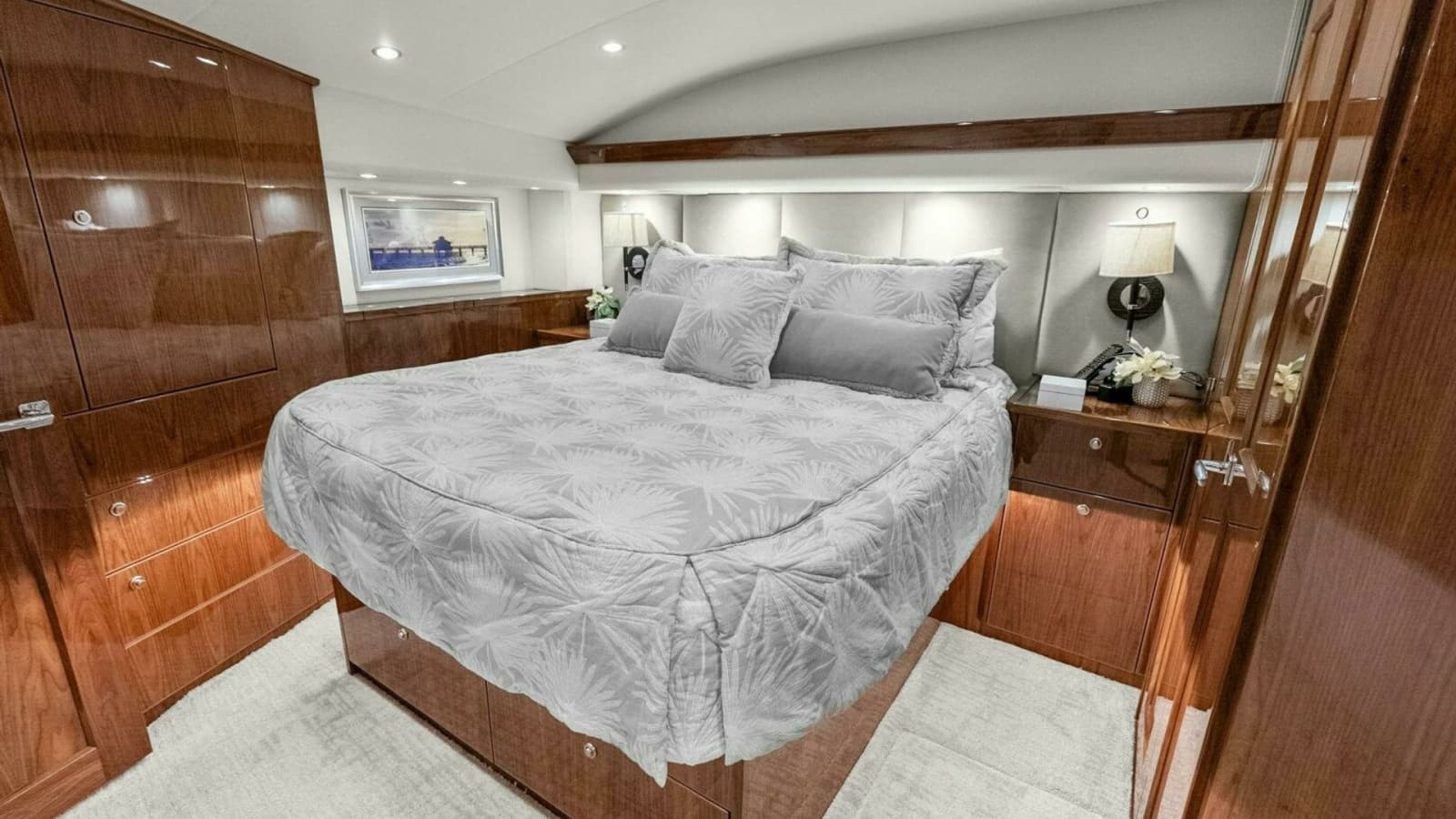 2022 Viking 68 Enclosed Bridge- PIPE DREAM- Master Stateroom