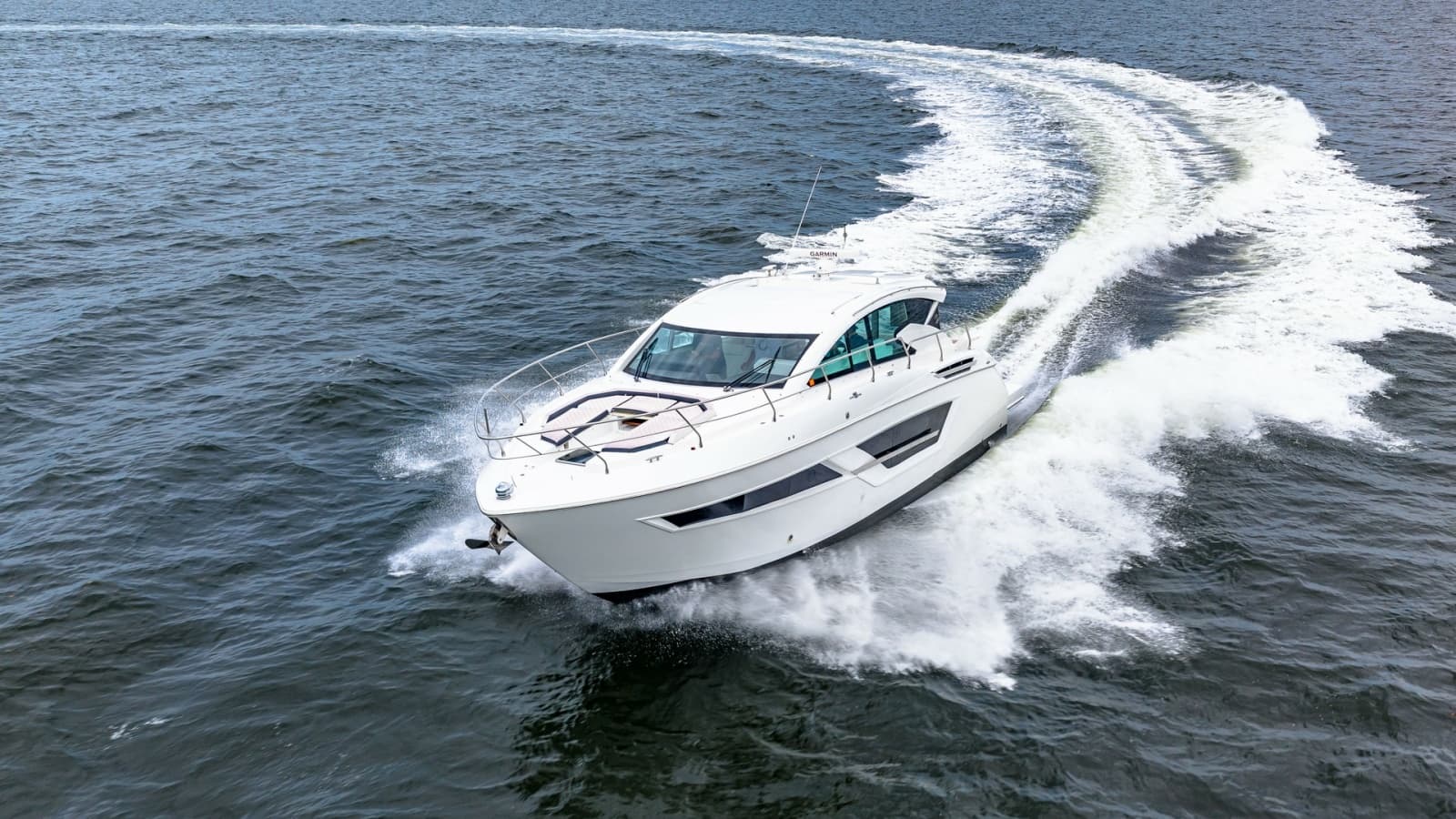 Dynamic Aerial View of Serenity Underway