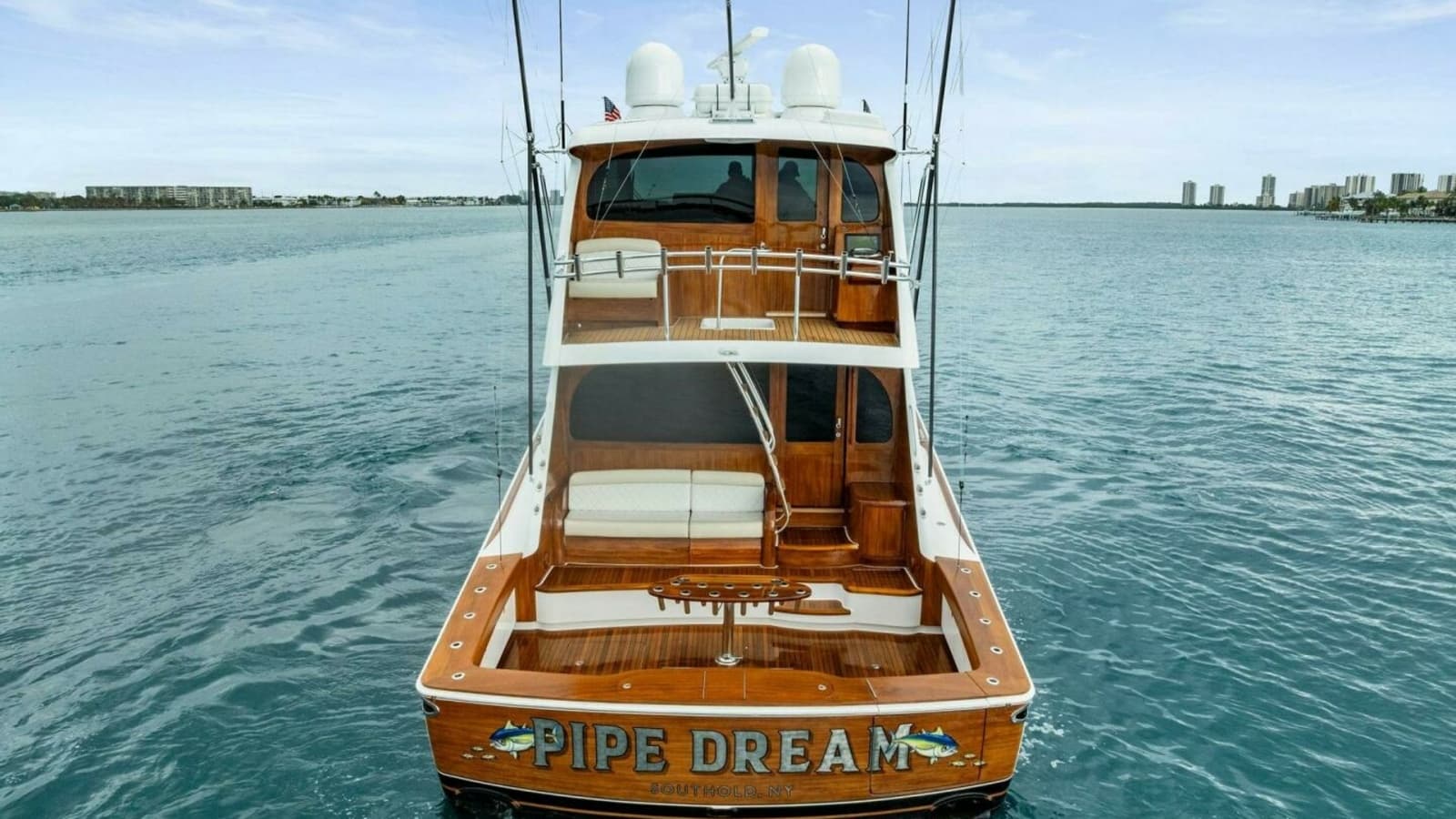 2022 Viking 68 Enclosed Bridge- PIPE DREAM- Transom