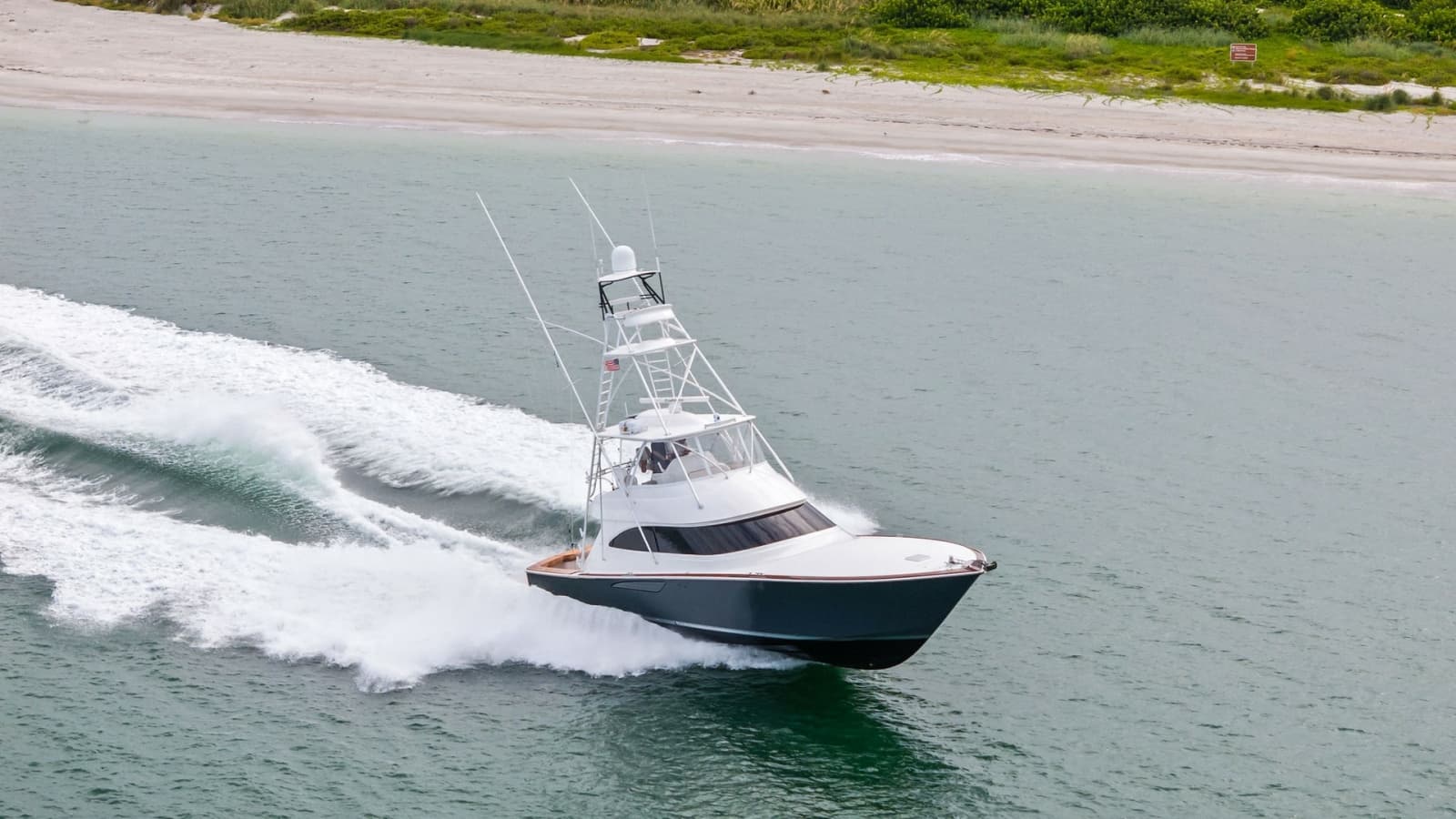 Aerial View of Viking 55 Convertible