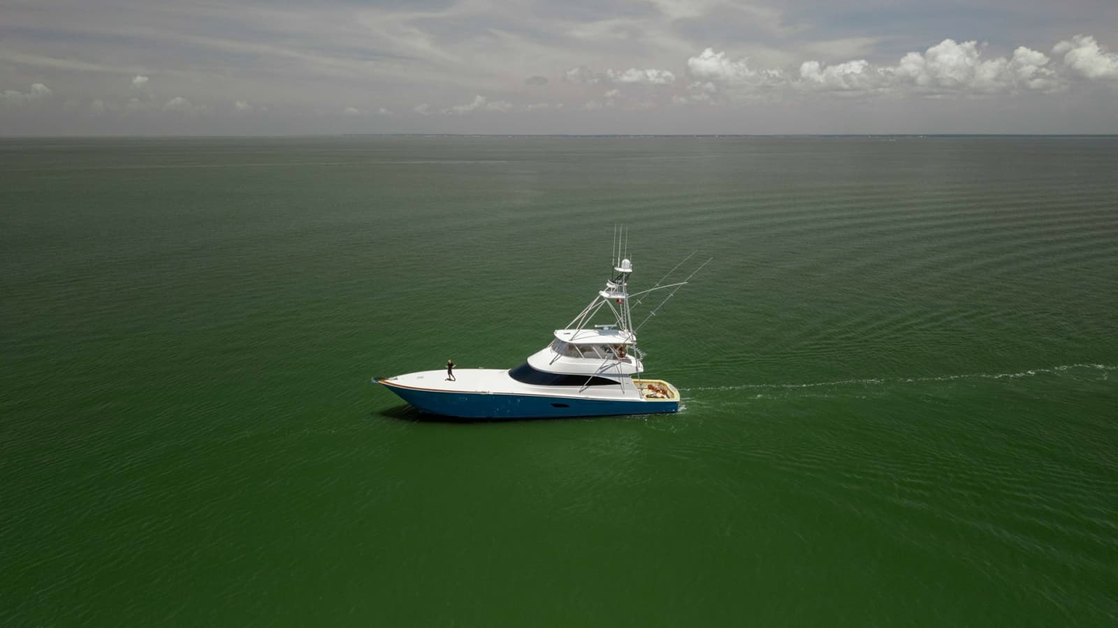 Aerial View of Viking 80 Convertible