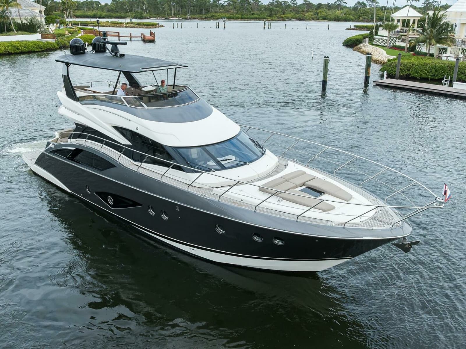 Marquis 66 ANDIAMO -  Starboard Bow Aerial Profile