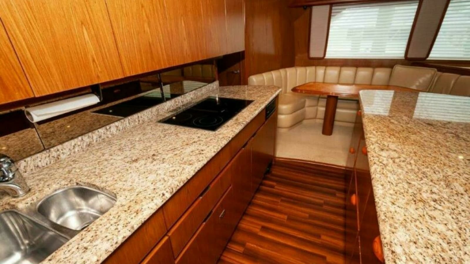 2012 76 Viking Sky Bridge Barefoot Drive Galley (5)