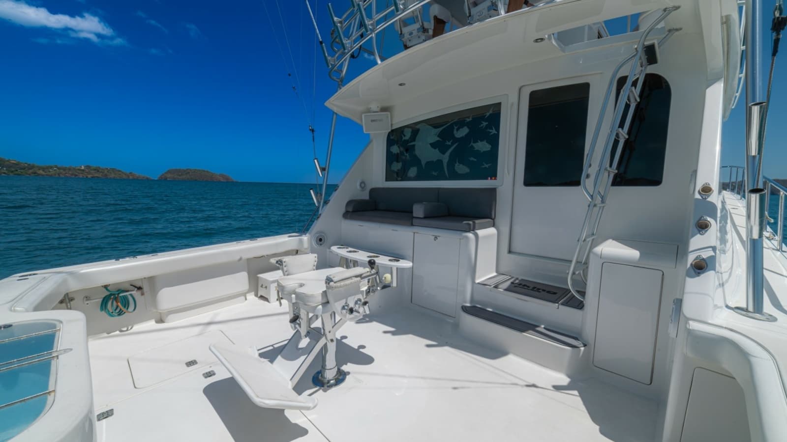 Spacious Aft Deck with Fishing Station