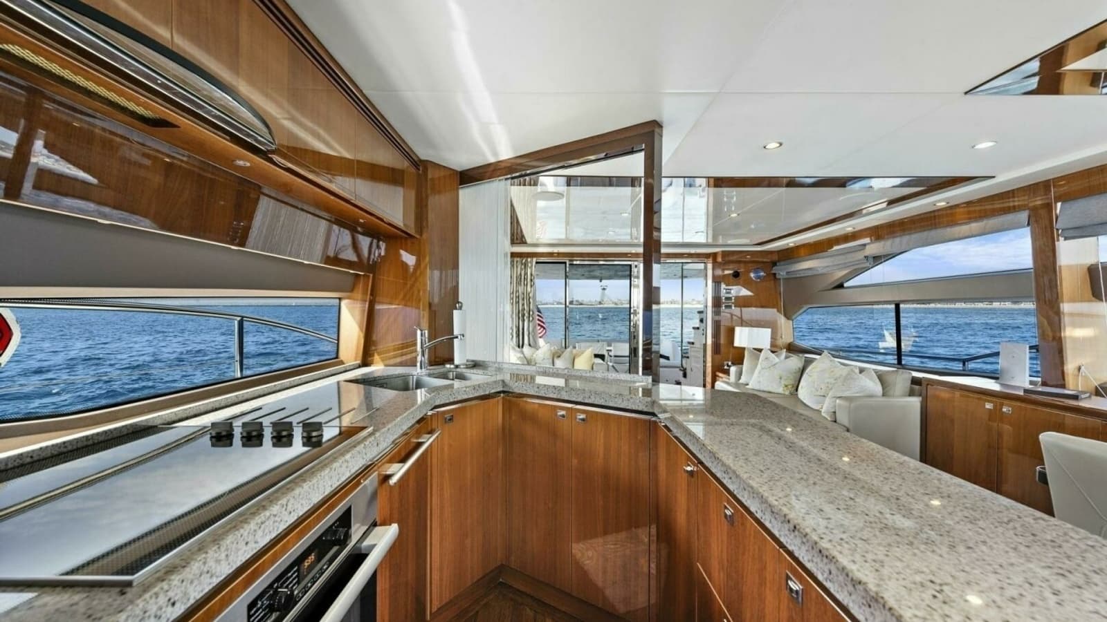 2015 Princess 72 Motor Yacht "LA-Z-BUOY" Main Galley