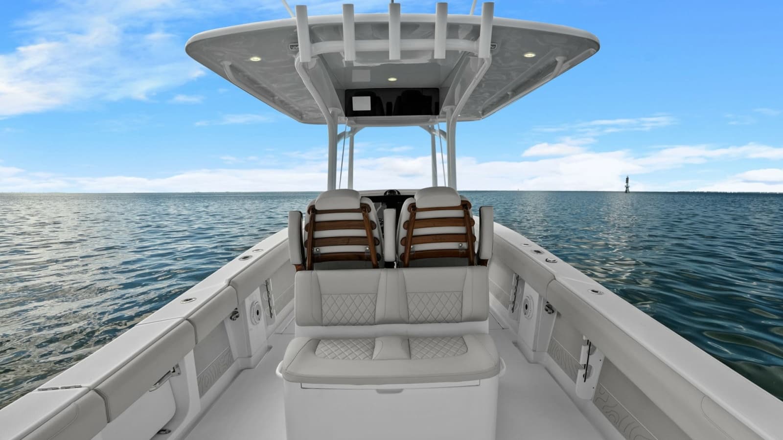 Cockpit and Helm Seating Area