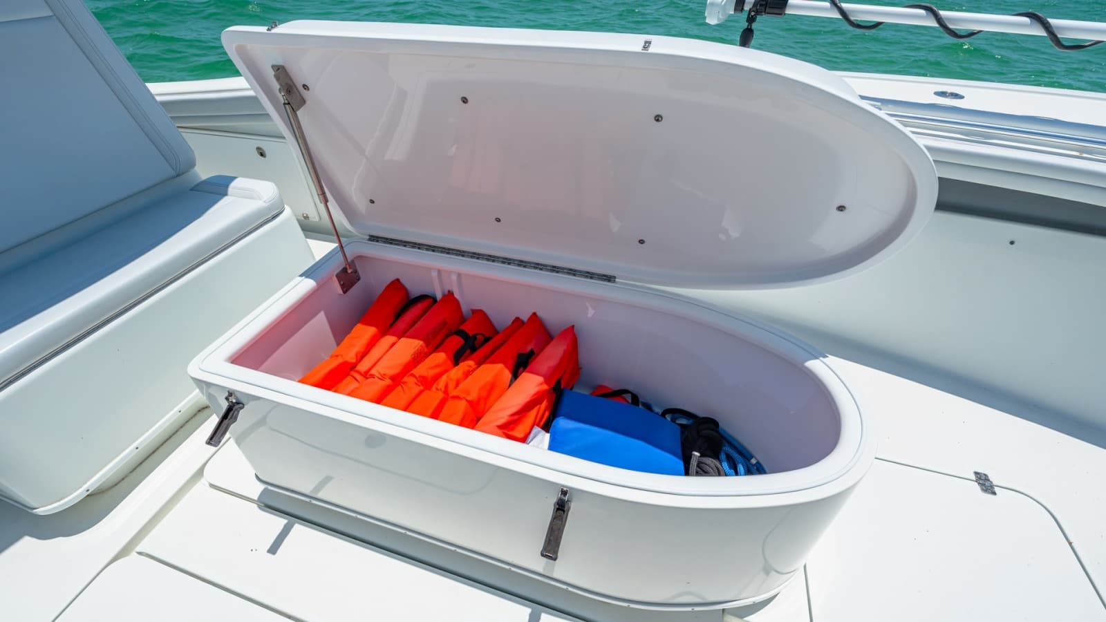 Spacious Deck Storage Compartment