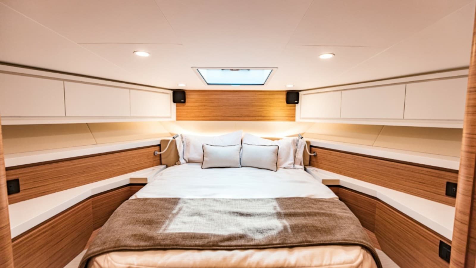 2020 Bertram 61 Convertible "SINE METU" - Forward Stateroom with Skylight