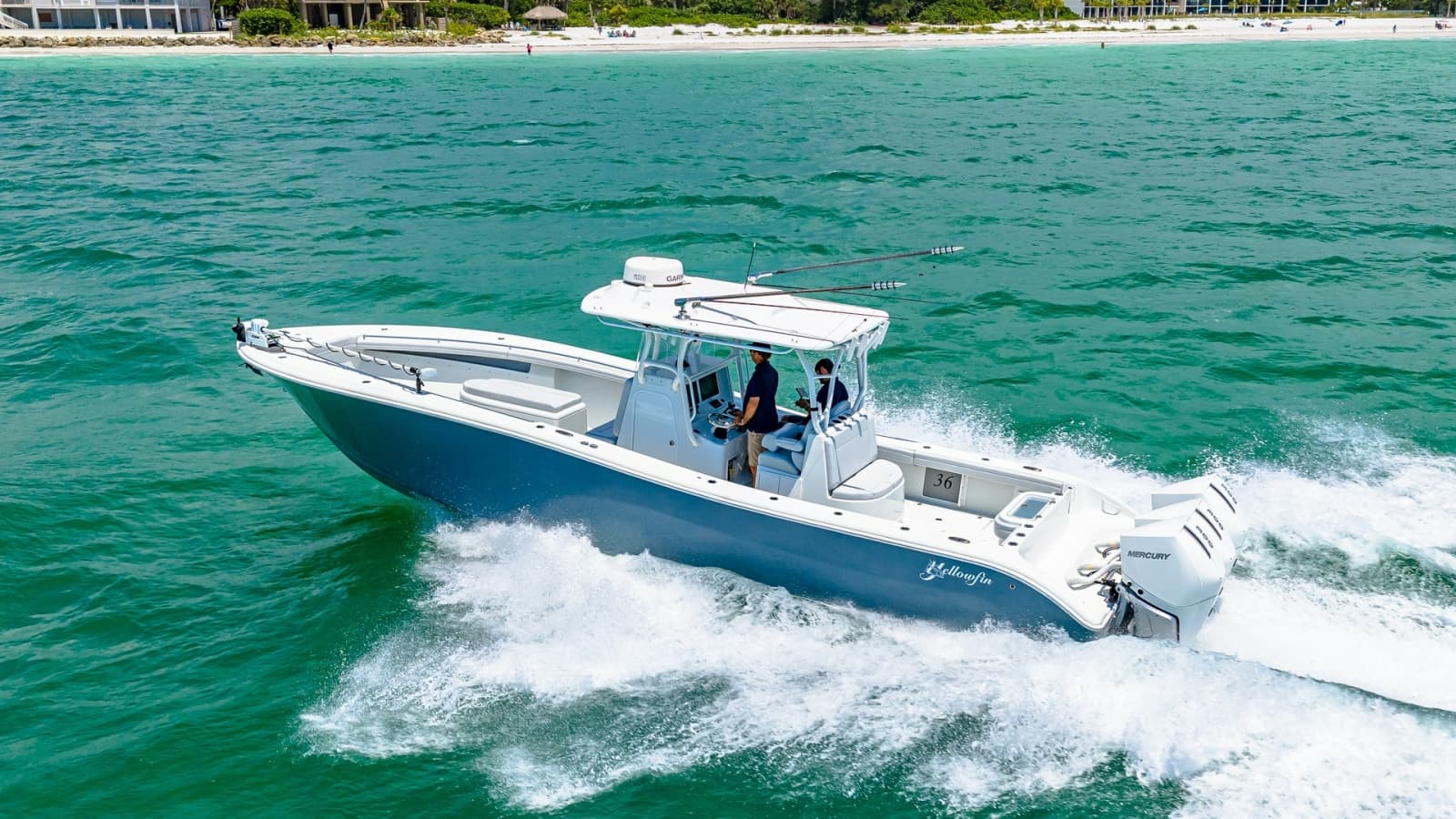 Side View of Yellowfin 36 Offshore