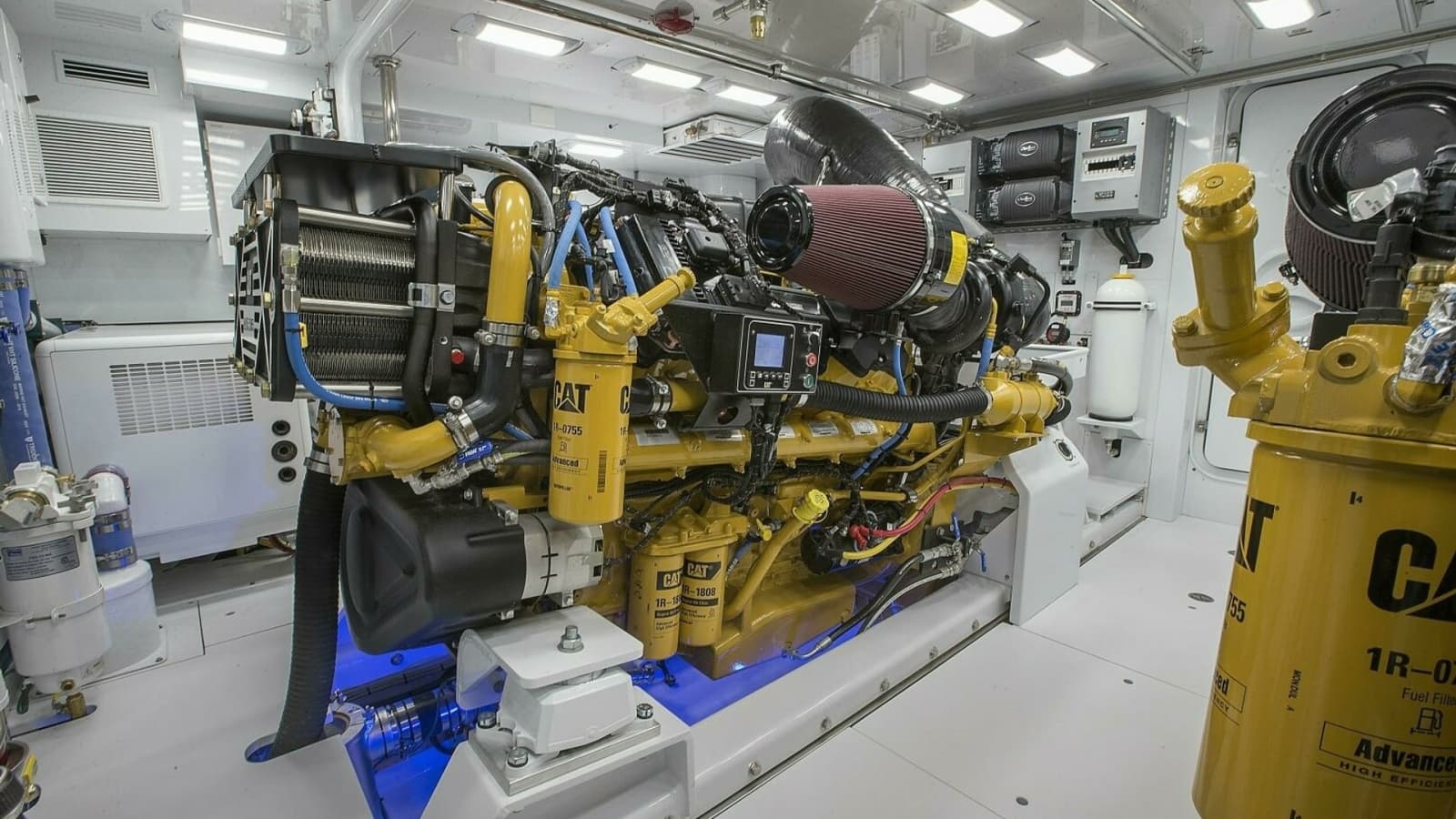 2019 Nordlund 115 Expedition Yachtfisher "Cazador" - Engine Room with CAT Machinery