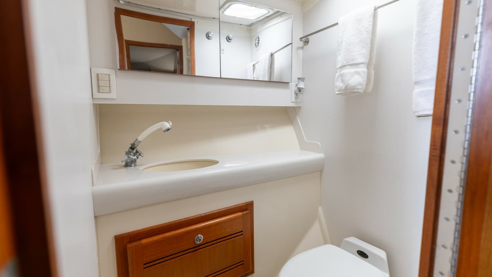 Compact Yacht Bathroom Interior