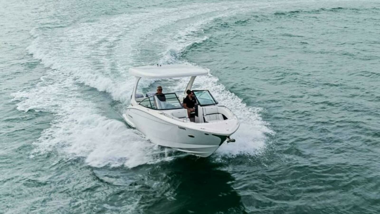 Aerial View of Regal 29 OBX Cruising