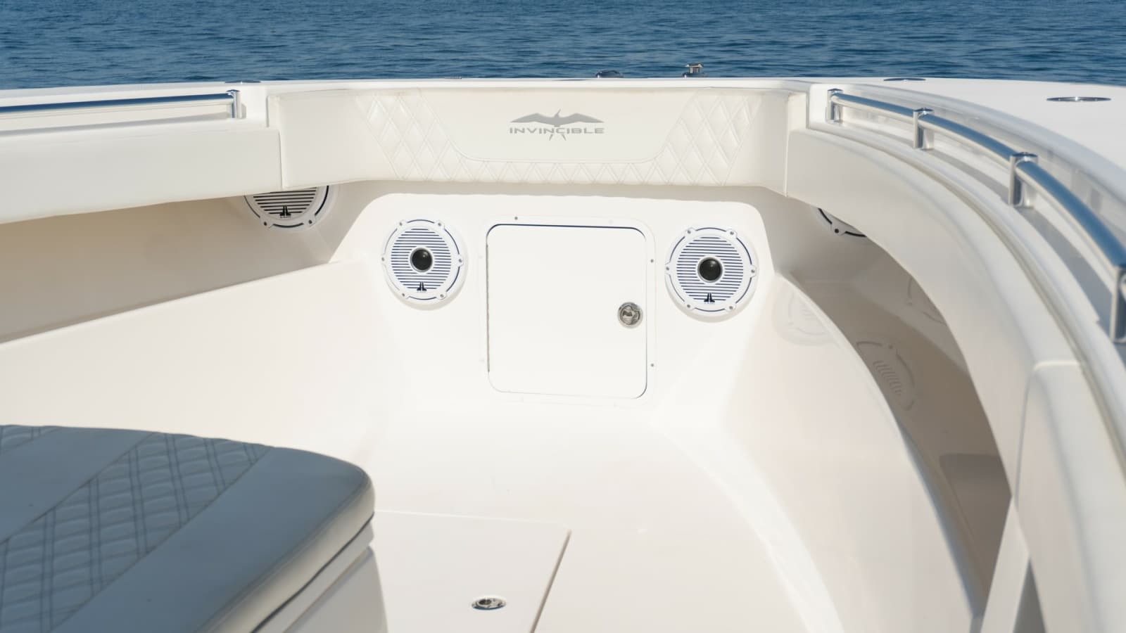 Bow Seating Area with Speakers