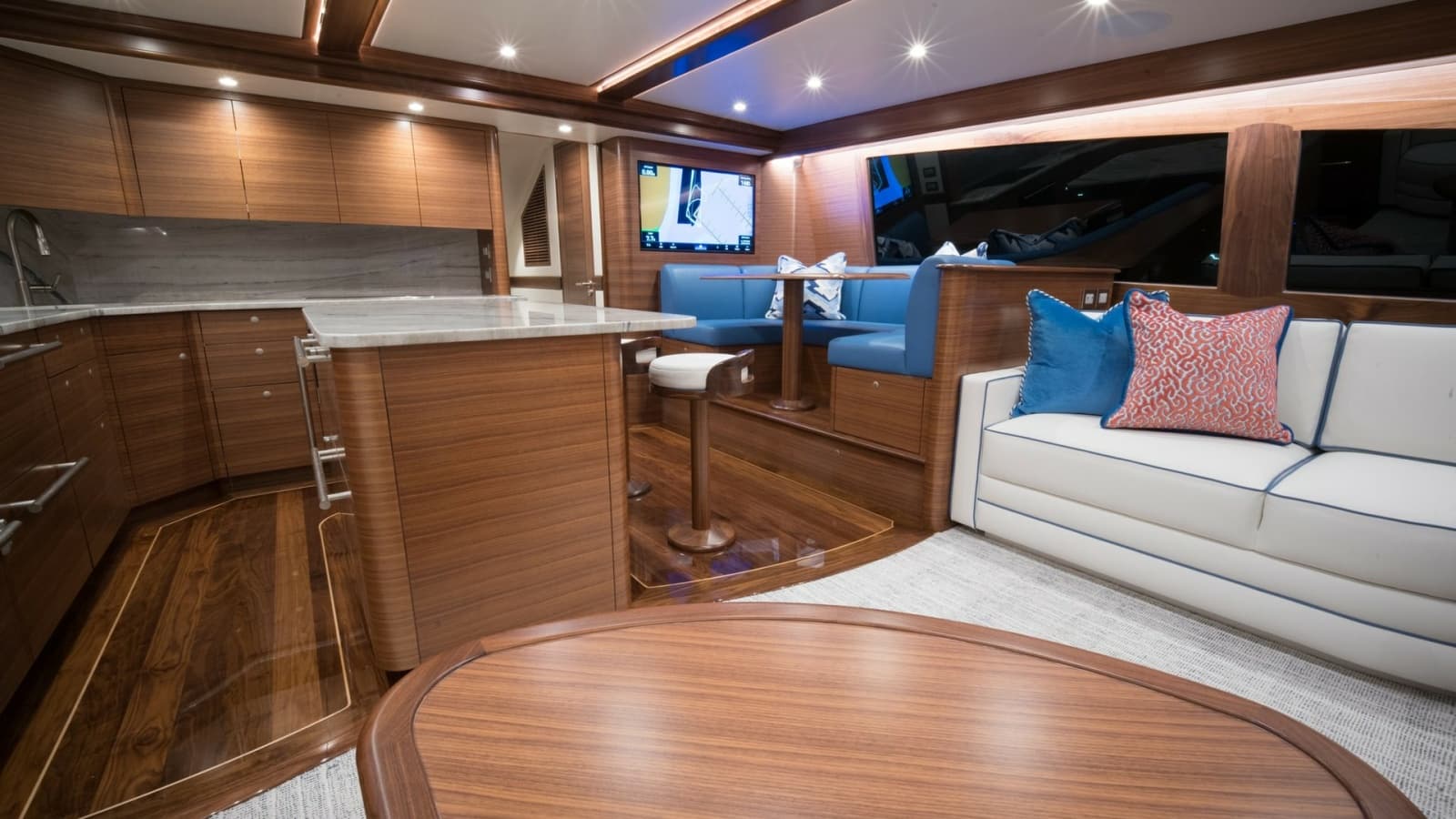 2026 Winter Custom Yachts 75 Open Convertible- MISS CARRIE- Salon/Galley