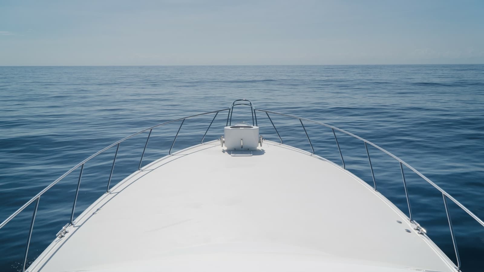 Expansive Bow View at Sea