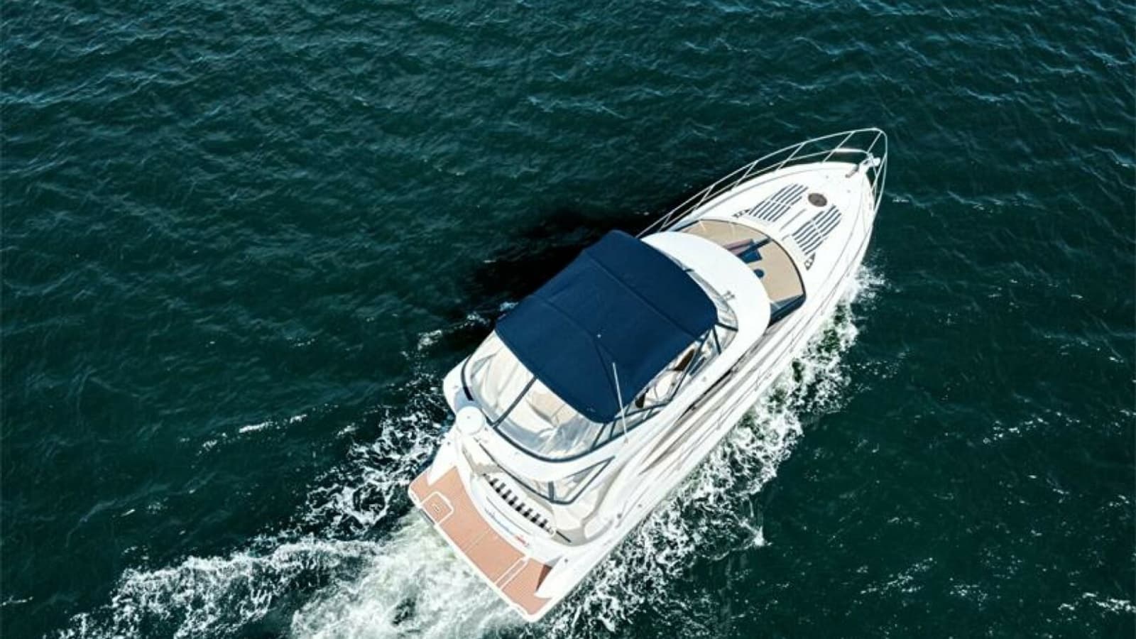 Aerial View of Flybridge and Bow