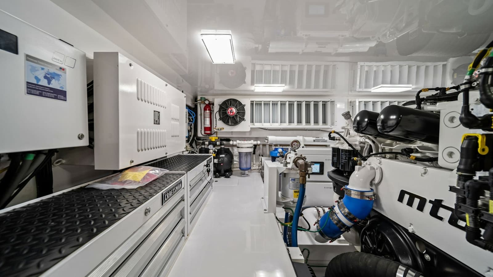 Engine Room with MTU Engines