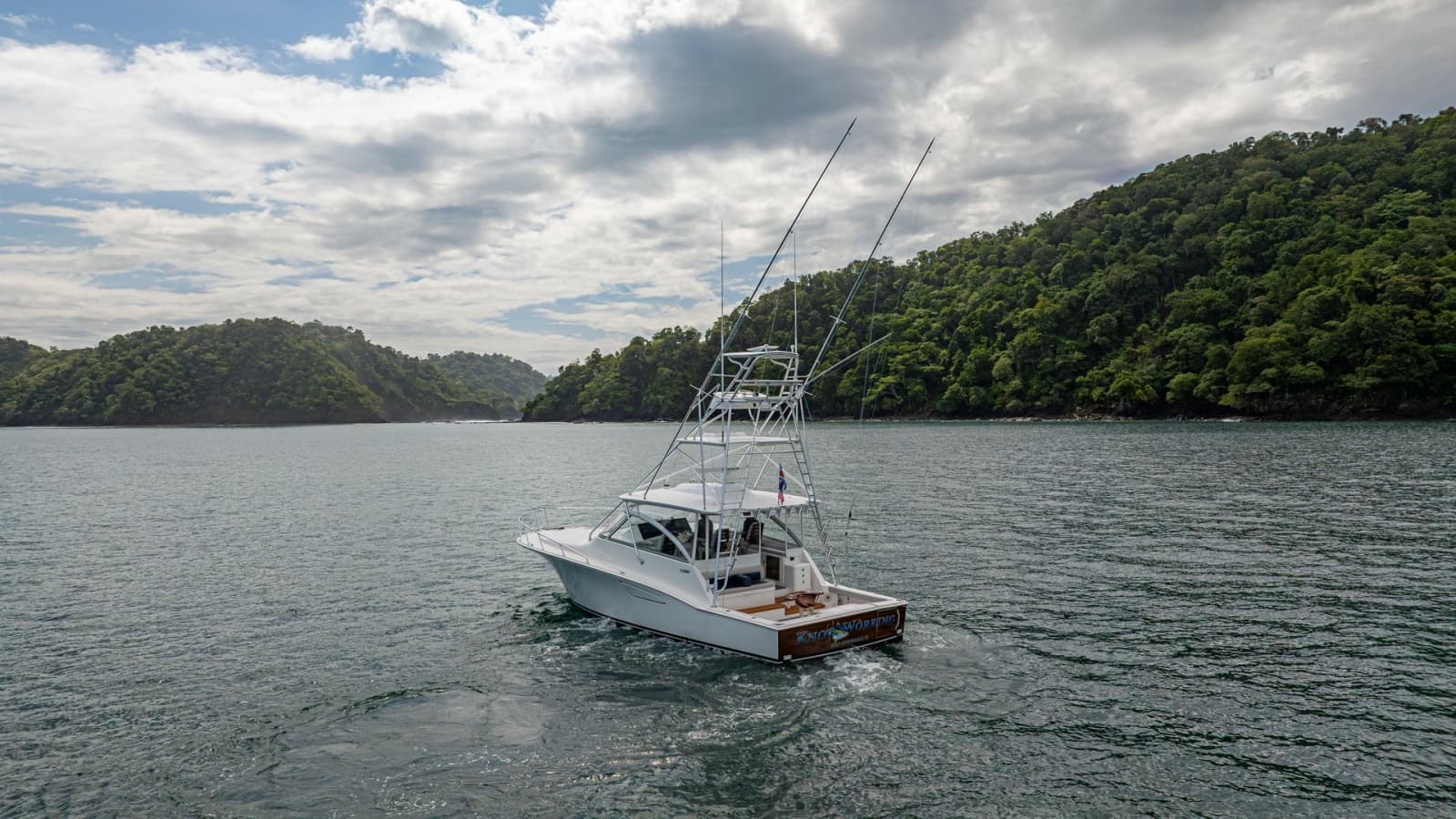 Aerial Stern View at Sea