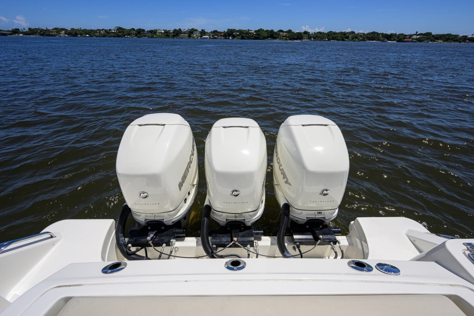 Boston Whaler 35 - DERRYN -  Cockpit with Engines