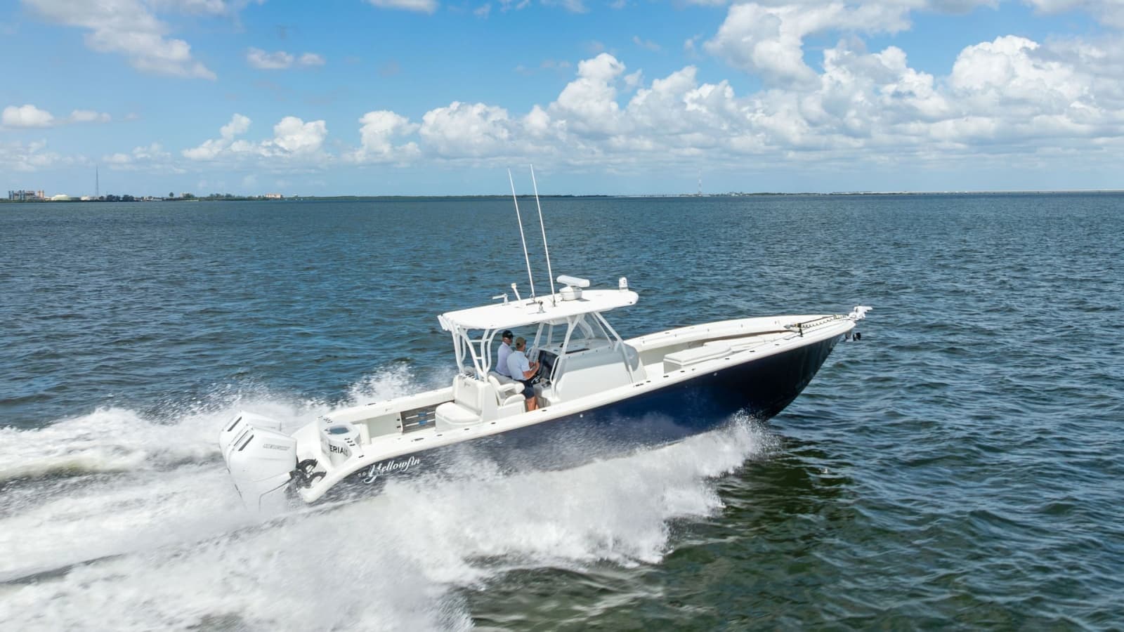 Side View of Yellowfin 39 in Motion