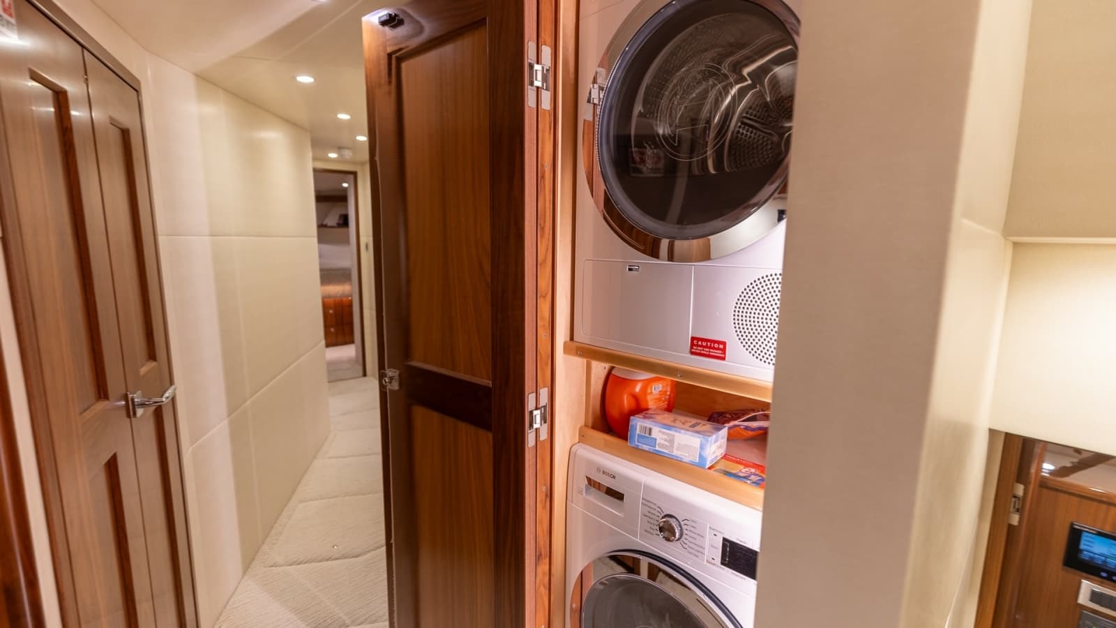 Hallway with Laundry Appliances