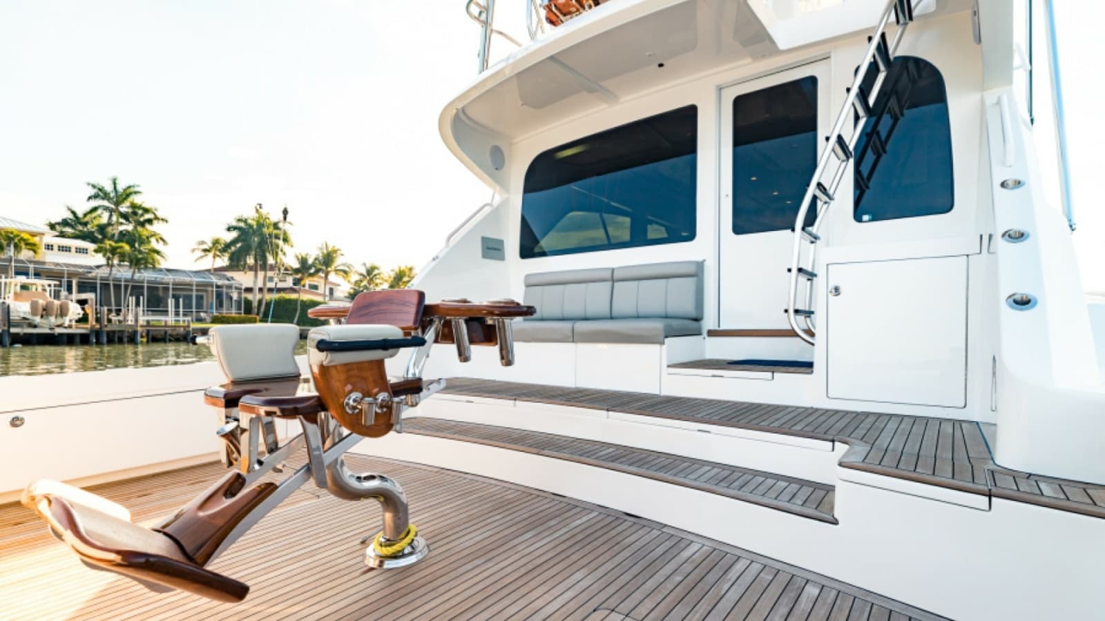 2020 Bertram 61 Convertible "SINE METU" - Spacious Aft Deck
