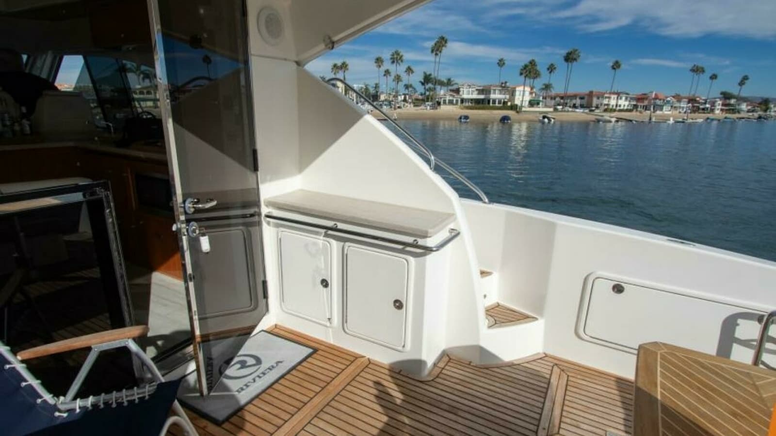 2012 Riviera 50 Sport Yacht "Contessa" - Aft Deck with Teak Flooring