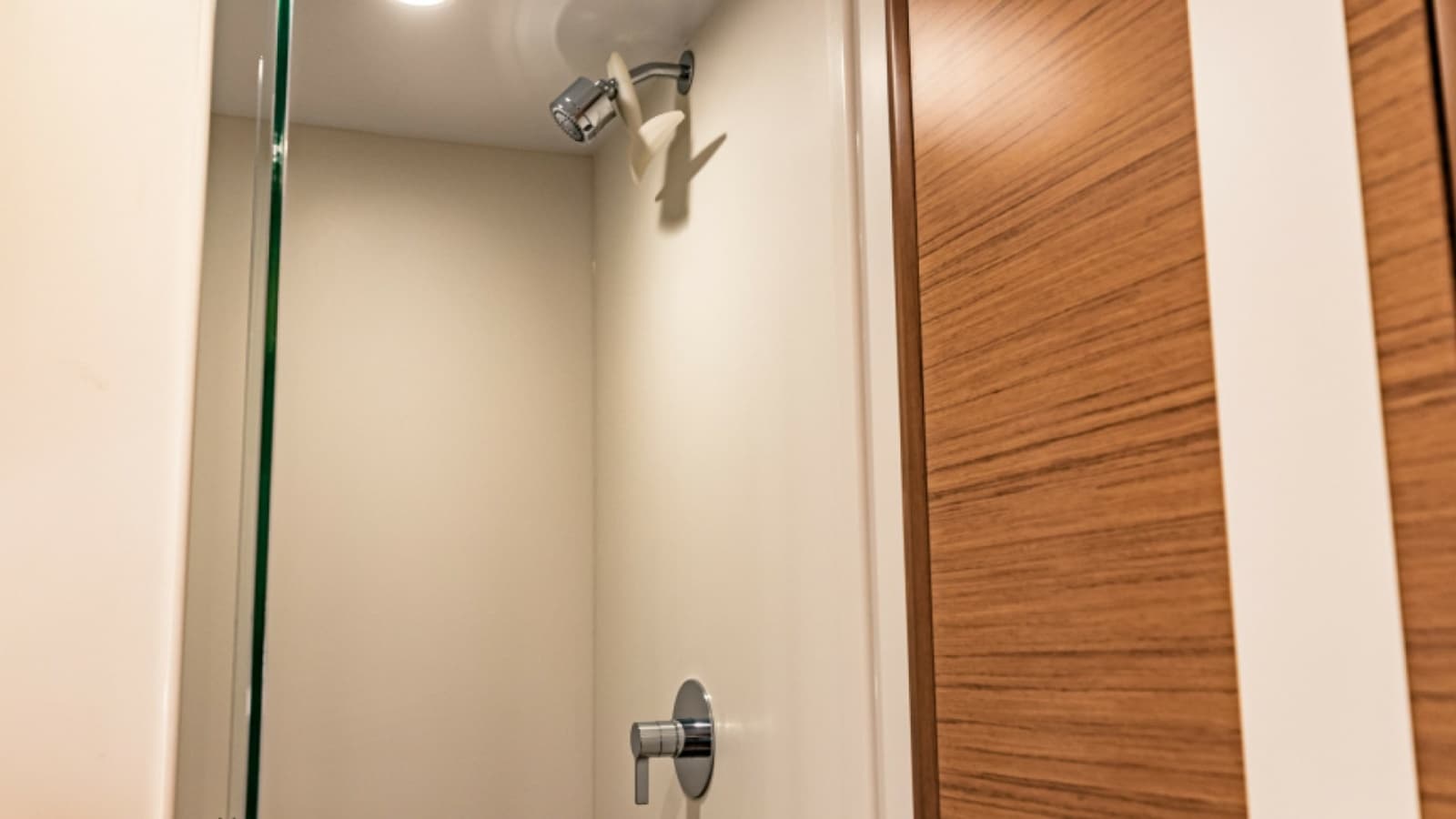 2020 Bertram 61 Convertible "SINE METU" - Modern Enclosed Shower Area