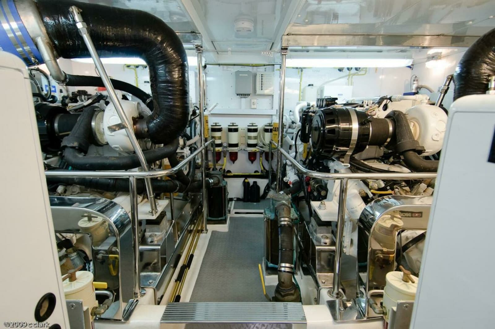 2005 Ocean Alexander 58 - Engine Room