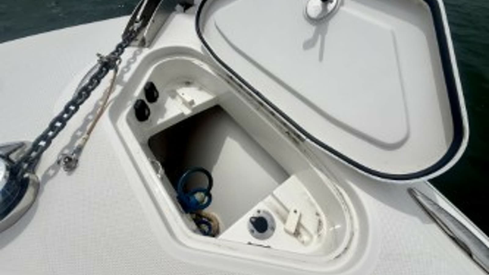 Bow Anchor Locker Open