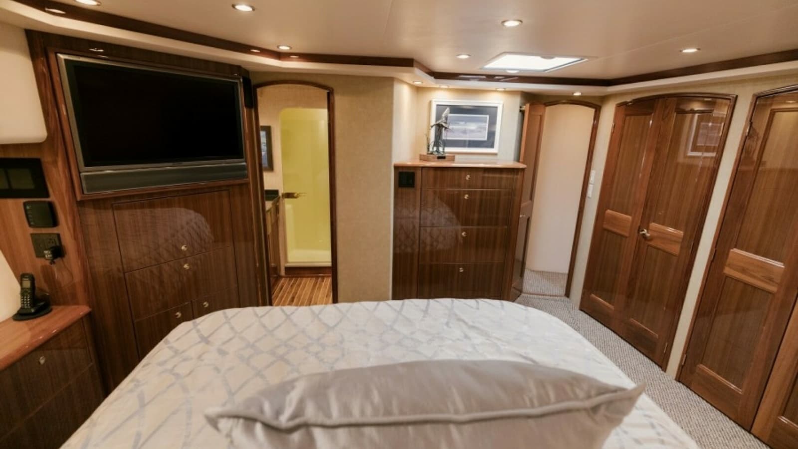 2006 Viking 74 Enclosed Bridge "KickBack" - Master Cabin