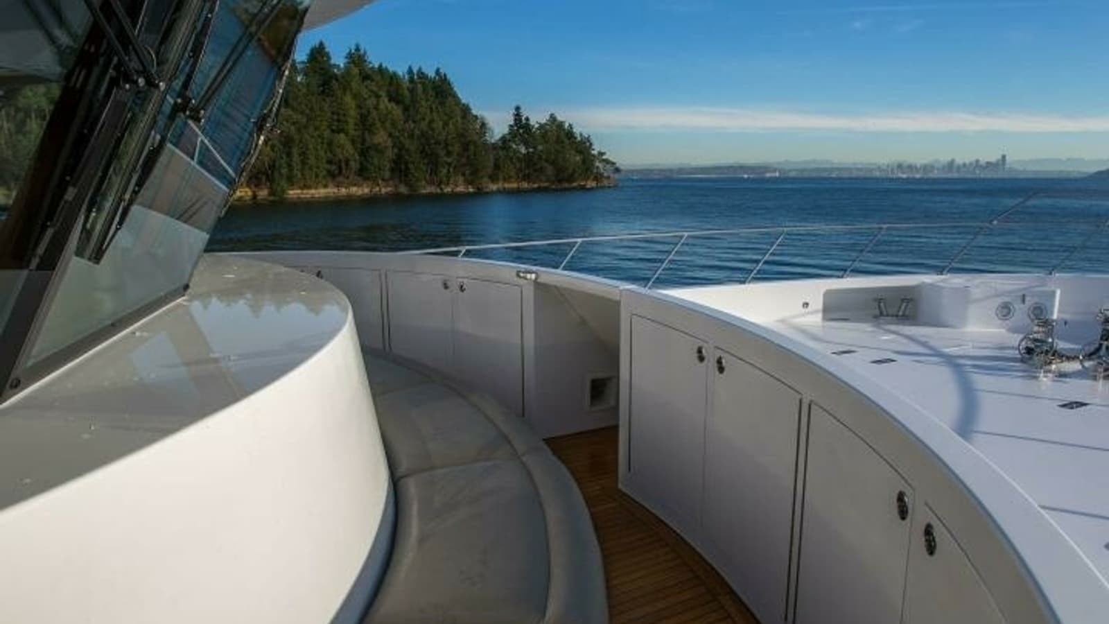 2019 Nordlund 115 Expedition Yachtfisher "Cazador" - Bow Seating Area with Ocean View