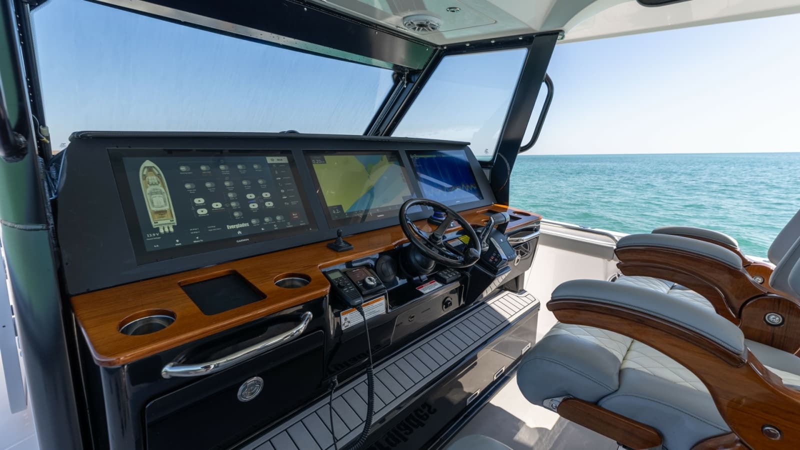 Helm Station with Dual Screens