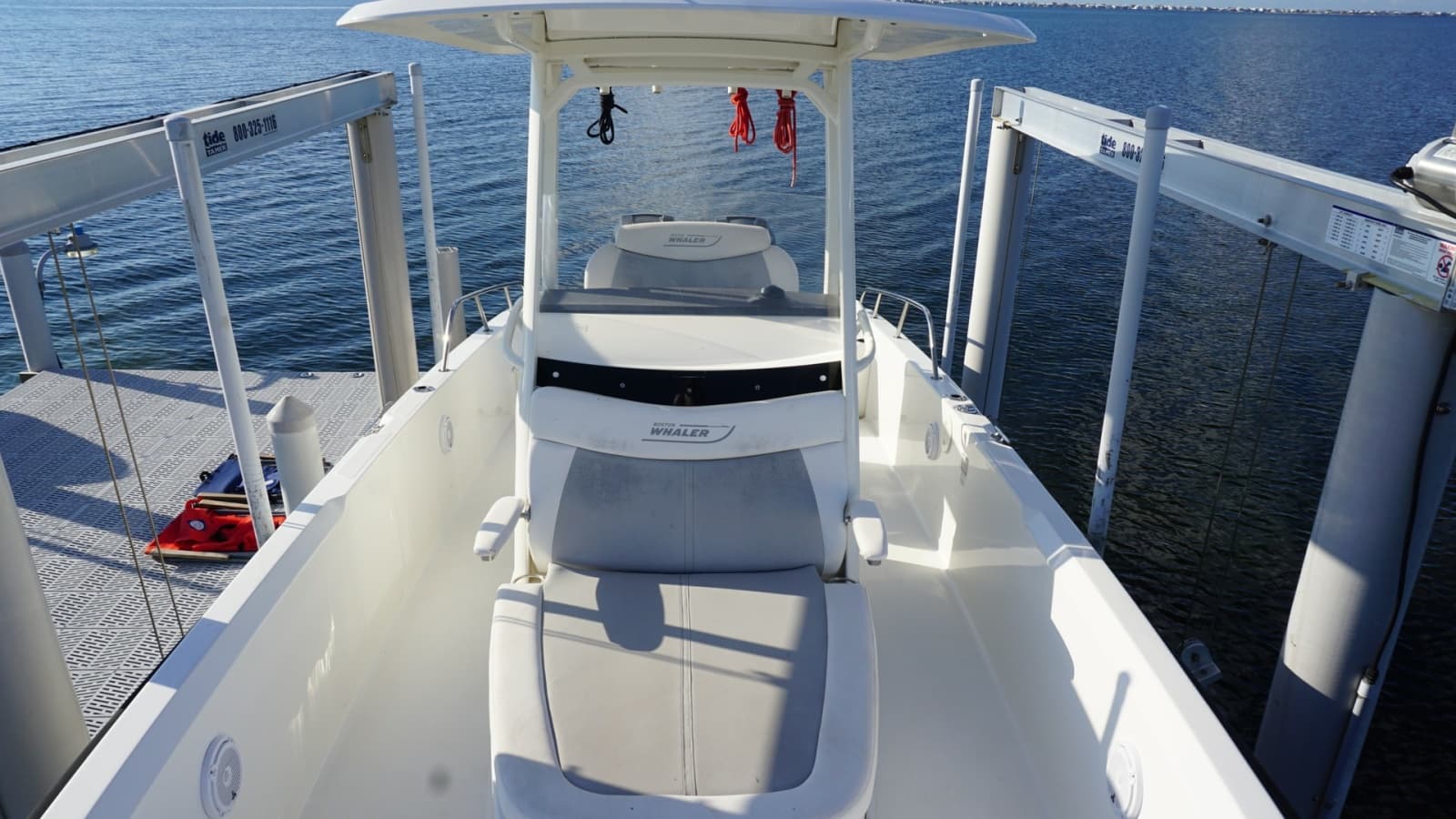 Bow Seating Area with Console
