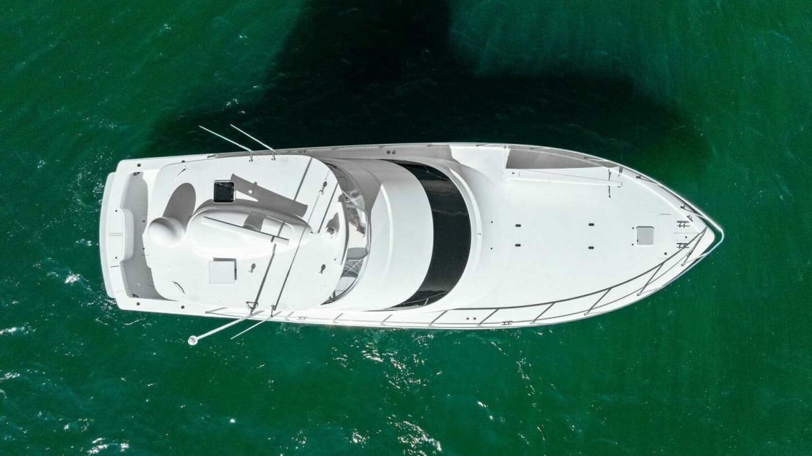 Aerial View of Flybridge and Deck