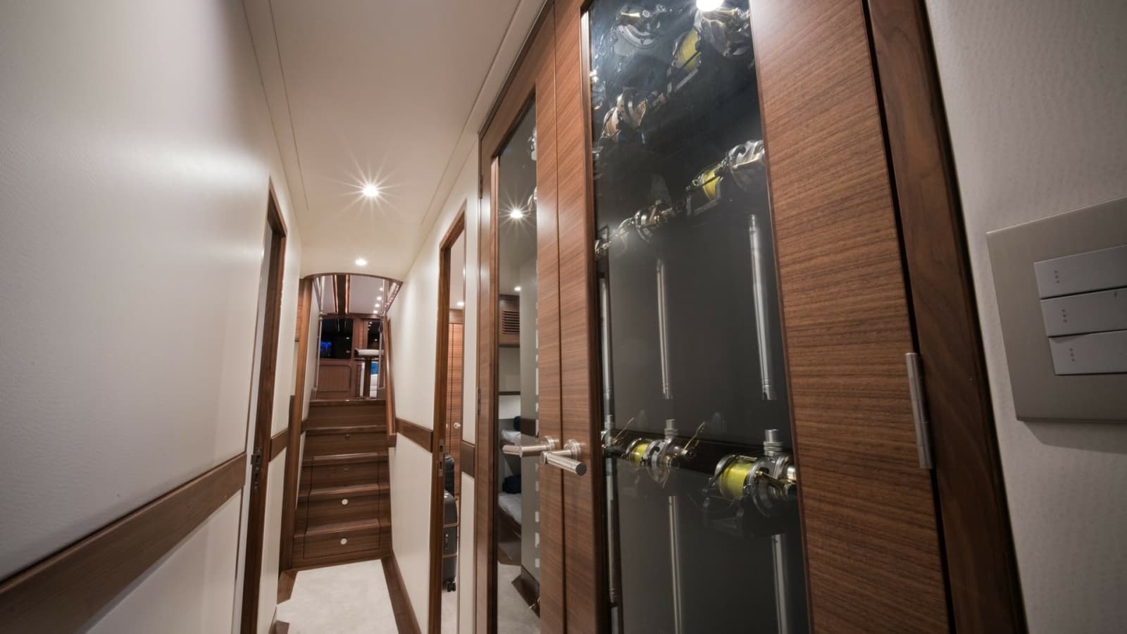 2026 Winter Custom Yachts 75 Open Convertible- MISS CARRIE- Rod Storage/ Companionway