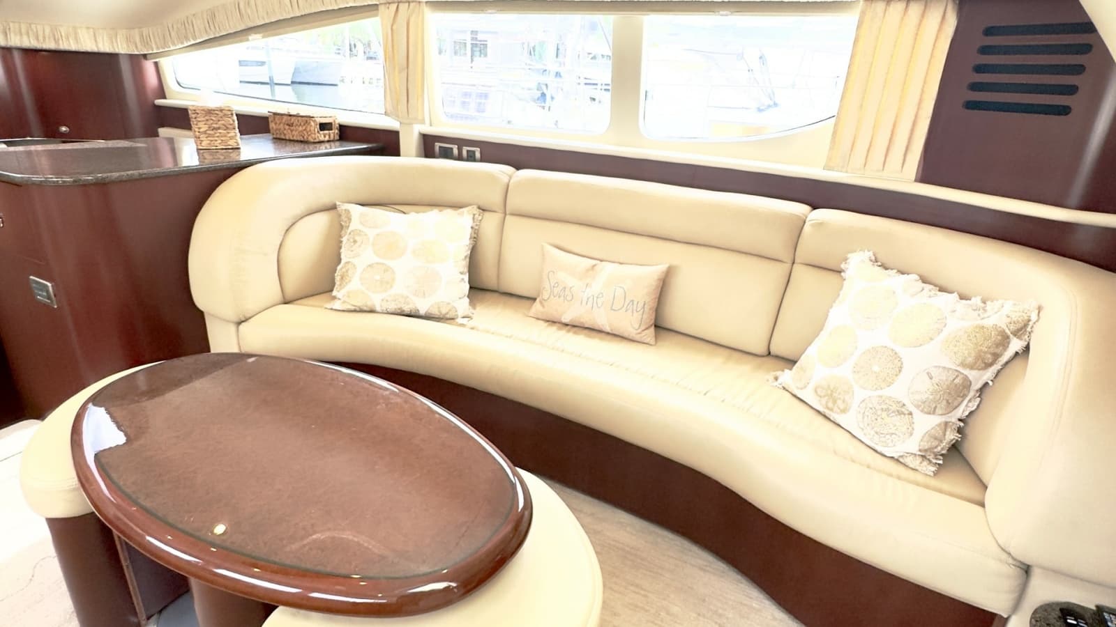 Salon Seating Area with Coffee Table