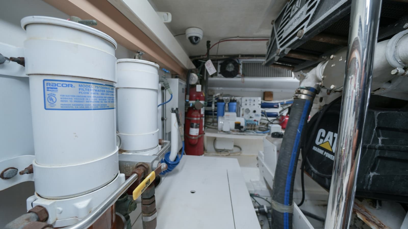 Engine Room with Fuel Filters